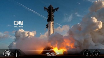 SpaceX Sukses Uji Coba Starship ke Orbit, Lepas 26 Satelit Starlink