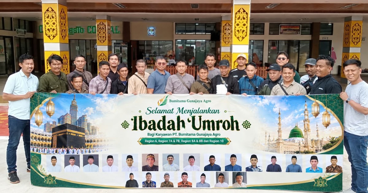 PT BGA Berangkatkan 46 Karyawan Berprestasi Umrah Gratis, 21 Orang dari Ketapang