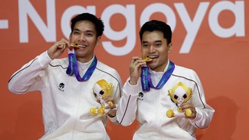 Leo Rolly Carnando/Daniel Marthin Raih Emas Ketiga Indonesia di Asian Games 2026