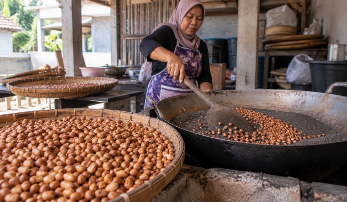 Kacang Bogares Tegal, Camilan Renyah dari Desa Bogares Kidul yang Bertahan Jadi Produk Unggulan