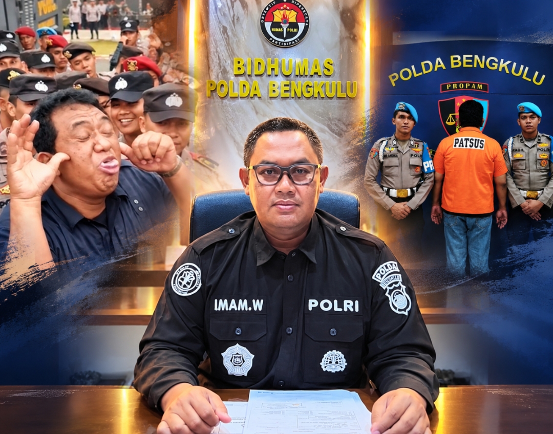 Polda Bengkulu Minta Maaf, Oknum Polisi Gestur Julurkan Lidah ke Demonstran Hari Tani Dikenai Tindakan Disiplin