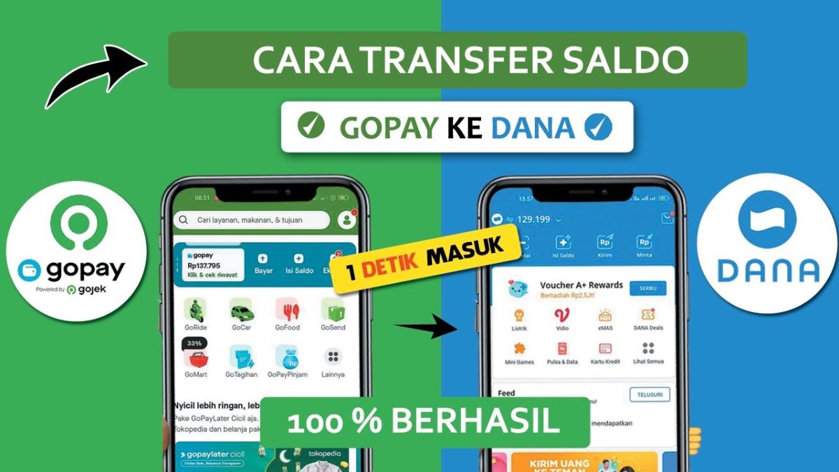 GoPay Buka Transfer Saldo ke DANA, Biaya Admin Rp 1.000 per Transaksi