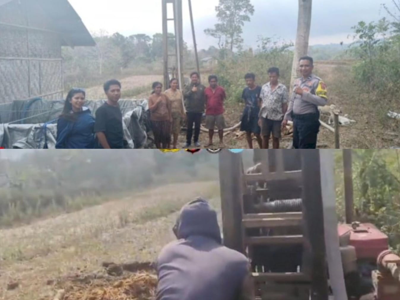 Kapolda NTT Bor Sumur di Kampung Gollu Loloka Sumba Barat, Warga Tak Lagi Jauh Cari Air Bersih