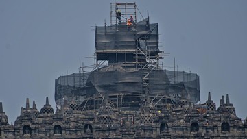 Pemugaran Mahastupa Candi Borobudur Dimulai, Struktur Diperkuat