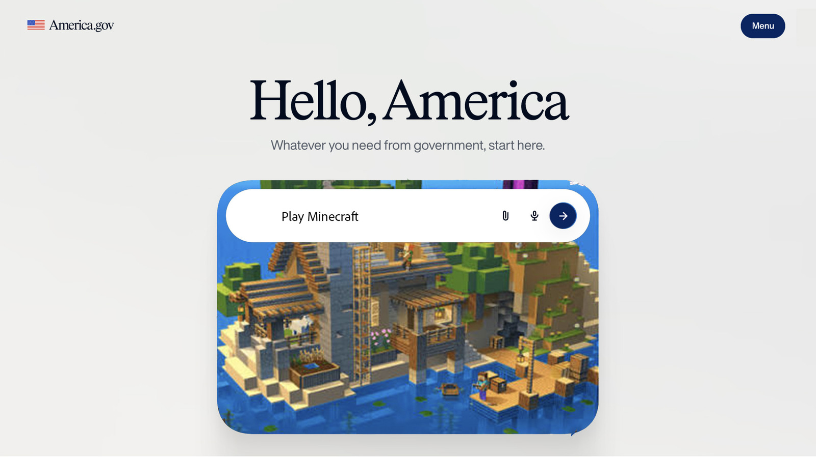 Chatbot AI Amerika.gov Jiplak Puisi Minecraft Jadi Versi Birokrasi