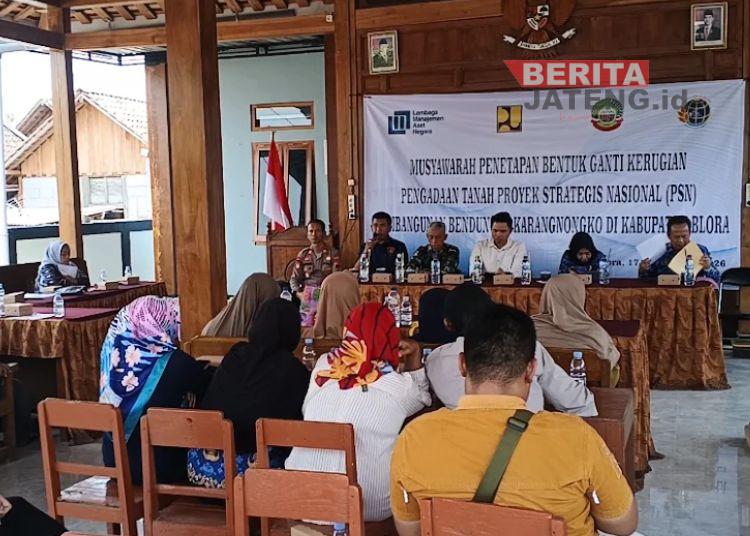 Rp 700 Miliar Disiapkan untuk Ganti Rugi 1.088 Bidang Tanah Warga Blora Terdampak Bendungan Karangnongko