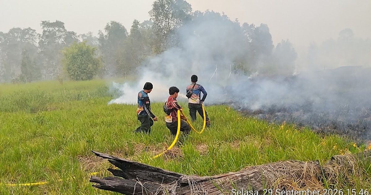 Tim Dishut Kalteng Tempuh 3 Jam Lewat Sungai Padamkan Karhutla di Tahura Isen Mulang