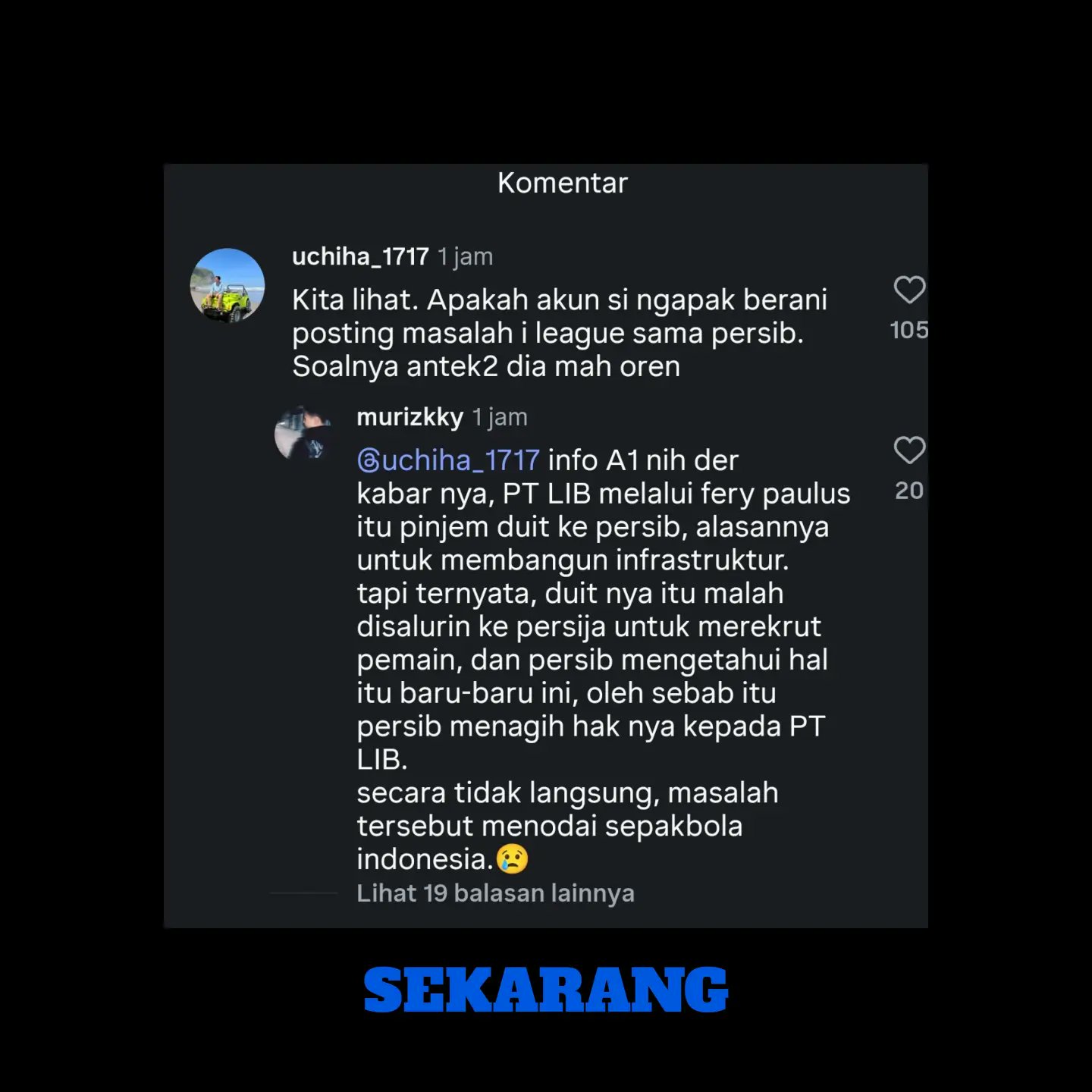 Persija Somasi Akun @murizkky soal Tudingan Utang Rp9,4 Miliar ke Persib