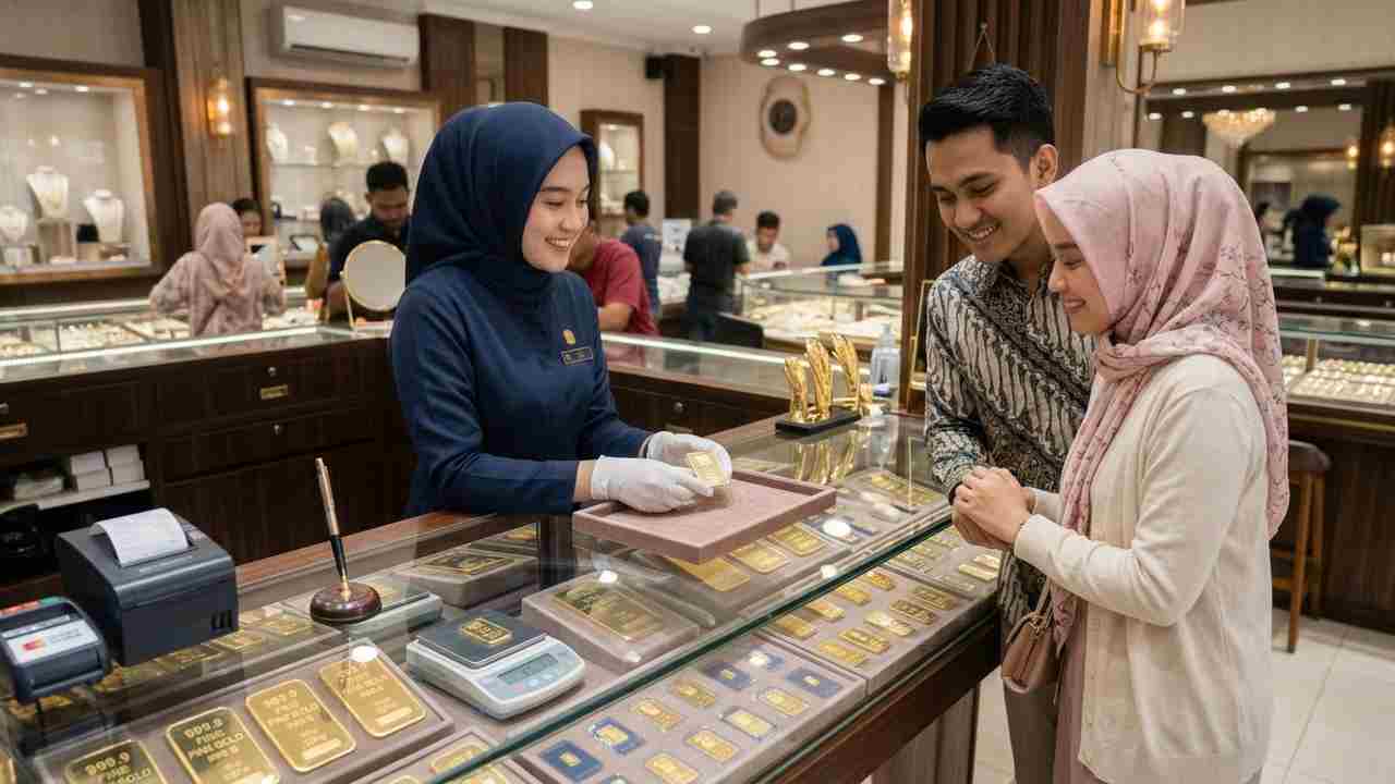 Harga Emas Pegadaian di Palembang Turun, Antam 1 Gram Kini Rp2,6 Juta