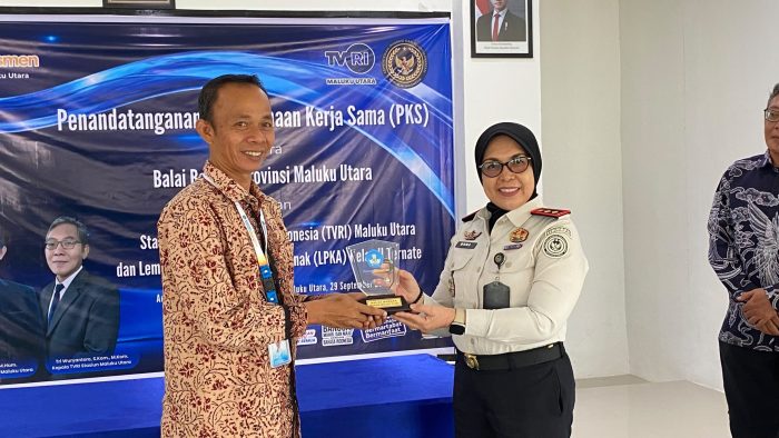 LPKA Ternate dan Balai Bahasa Maluku Utara Teken PKS Literasi untuk Anak Binaan