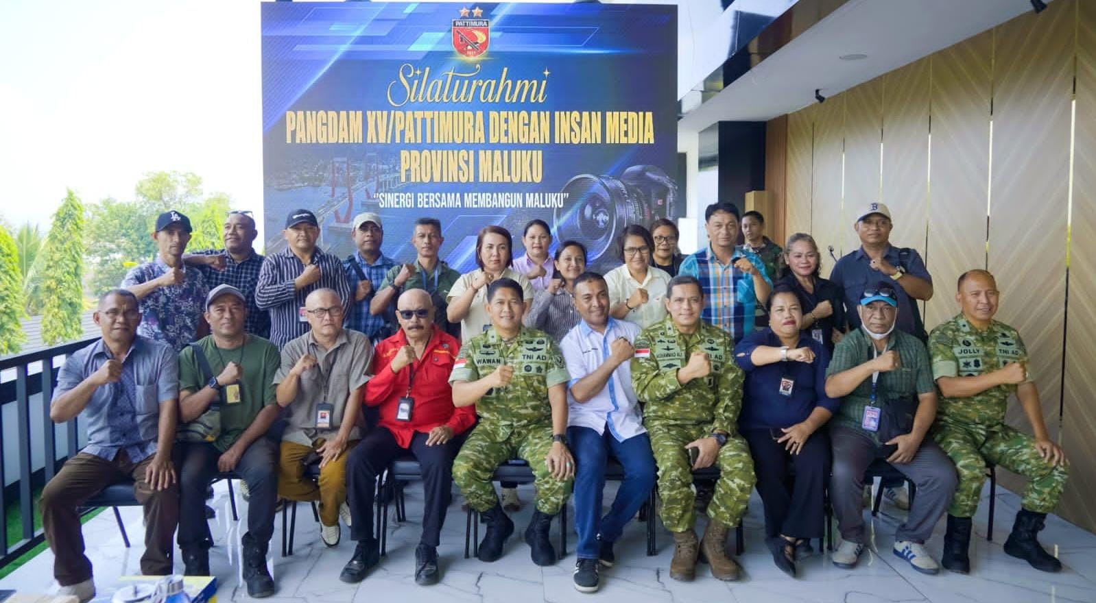 Kodam XV/Pattimura Ajak Insan Media Maluku Bangun Informasi Akurat Lewat Silaturahmi di Ambon