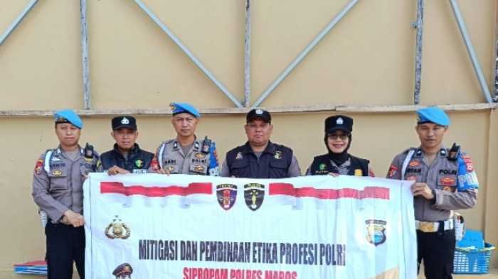 Sipropam Polres Maros Gelar Pembinaan Etika Profesi, Personel Diberi Pemahaman Perpol Nomor 7 Tahun 2022