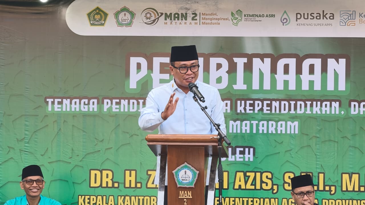 Kakanwil Kemenag NTB Gembleng Karakter Ribuan Siswa MAN 2 Mataram, Ingatkan Bahaya Bullying dan Jejak Digital