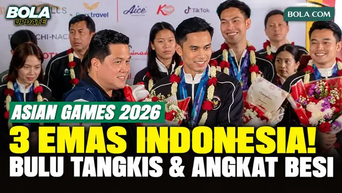 Tim Indonesia Pulang dari Asian Games 2026 Bawa 3 Emas Bulu Tangkis dan Angkat Besi