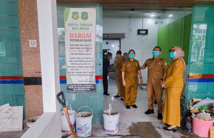 Wakil Wali Kota Medan Zakiyuddin Harahap Tinjau Renovasi IGD RSUD Dr Pirngadi, Target Tuntas Tahun Ini