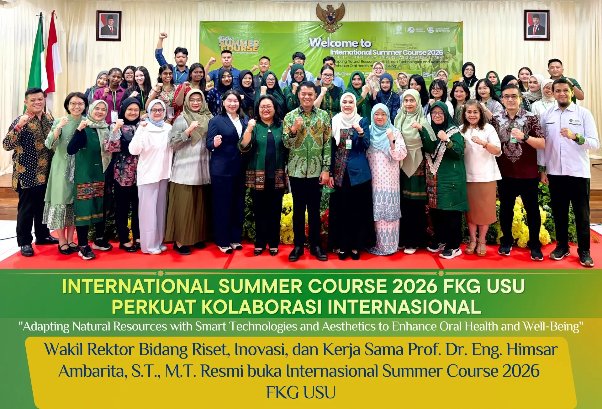 FKG USU Buka International Summer Course 2026, Pertemukan Peserta dari Berbagai Negara