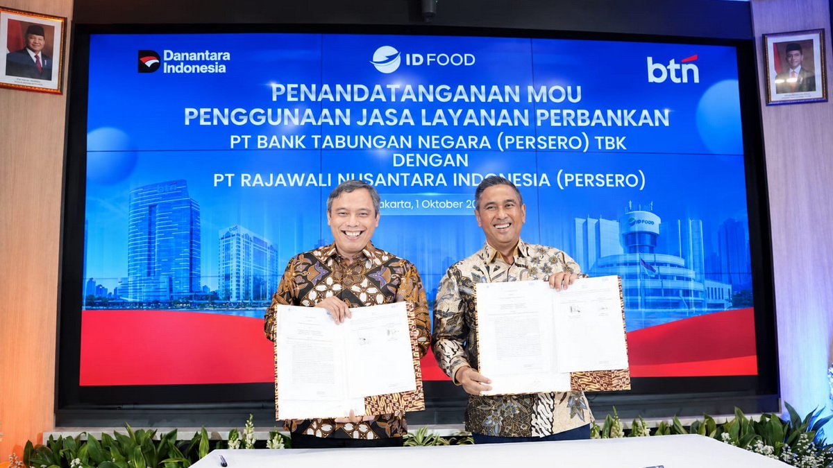 BTN Kucurkan Rp 3 Triliun ke ID FOOD, Perkuat Rantai Pangan Nasional