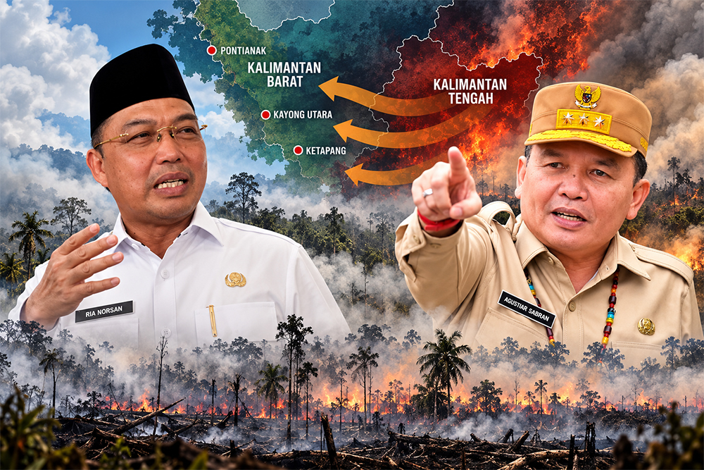 Gubernur Kalteng Agustiar Sabran Bandingkan Data Karhutla: 14.000 Hektare di Kalteng, 50.000 Hektare di Kalbar