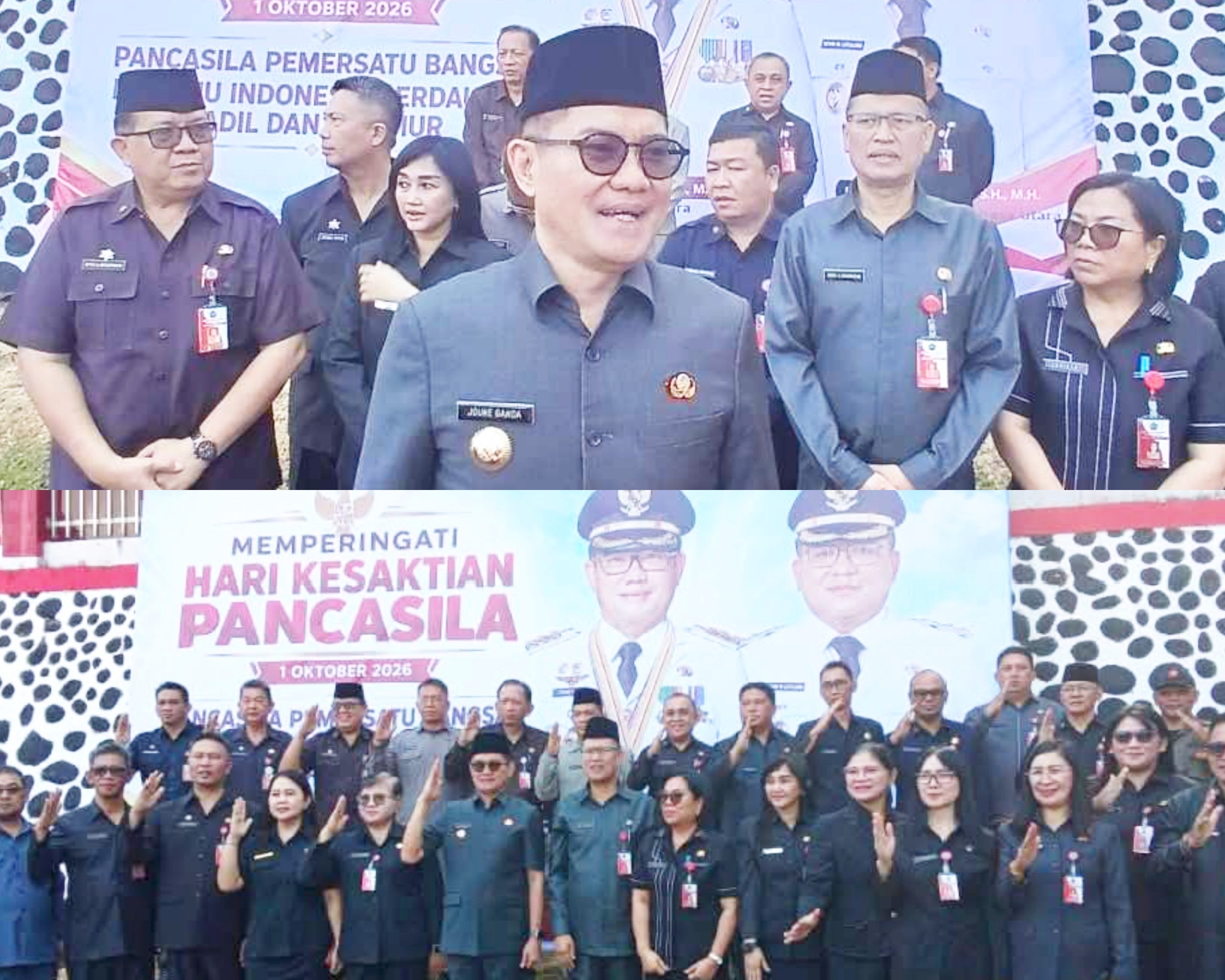 Bupati Minut Joune Ganda Sebut Pancasila Perekat Keberagaman Usai Pimpin Upacara Hari Kesaktian Pancasila