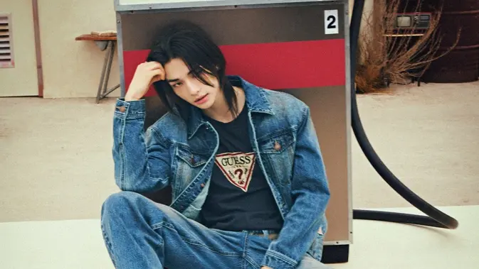 Hyunjin Stray Kids Jadi Wajah Kampanye GUESS Bertema California