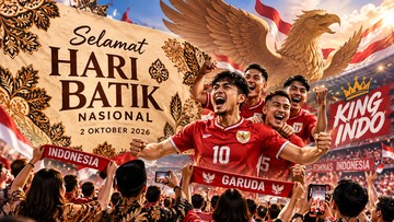 Hari Batik Nasional 2026 Meriah, Warganet King Indo Pamer Batik usai Kemenangan Timnas