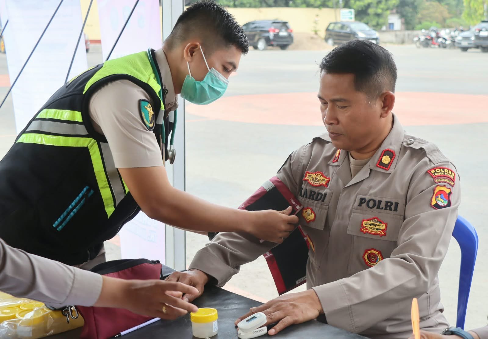 Polresta Lombok Tengah Periksa Kesehatan 559 Personel Pengamanan MotoGP Mandalika