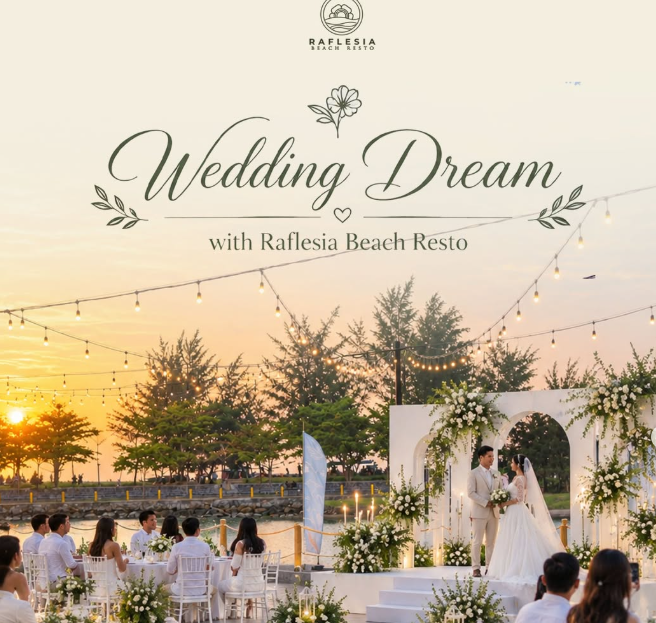 Raflesia Beach Resto Bengkulu Tawarkan Paket Wedding Tepi Pantai, Slot Musim 2026 Terbatas