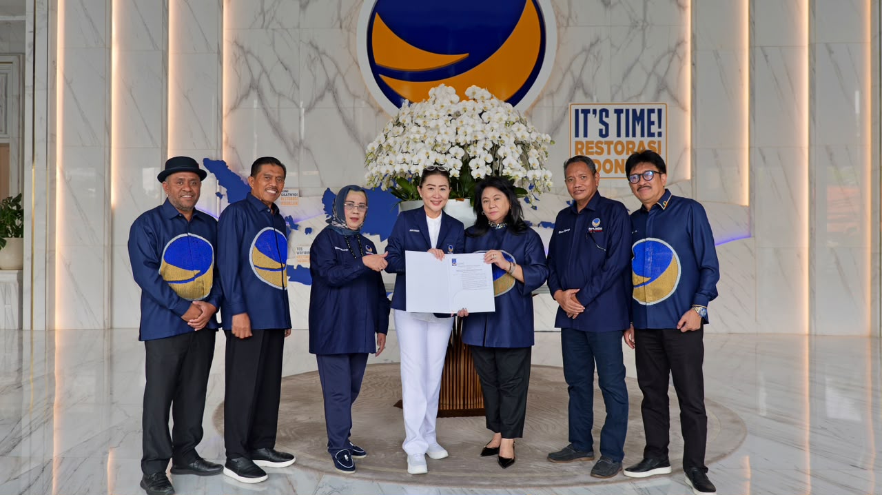 DPP NasDem Serahkan SK Pengurus DPW Gorontalo 2026–2029 ke Indrawati Gobel, Konsolidasi Dimulai