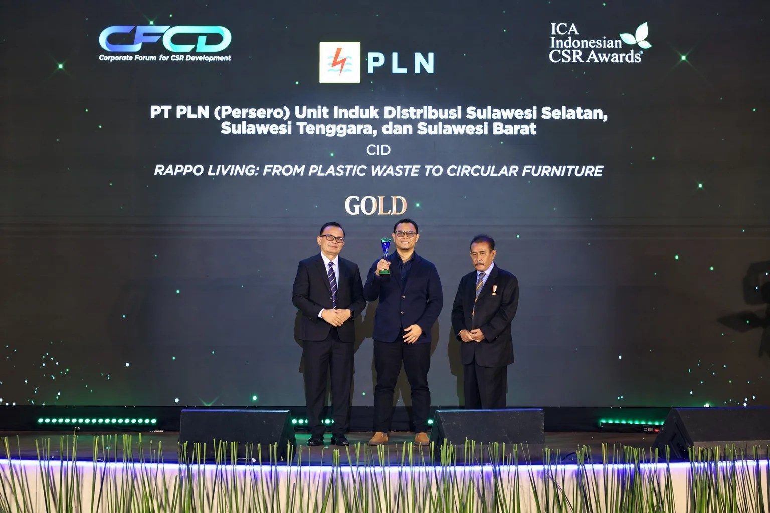 PLN UID Sulselrabar Raih Gold ICA dan ISDA Awards 2026 Lewat Program RAPPO Living di Makassar