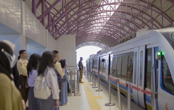 Stasiun Polrestabes LRT Sumsel Layani 245.677 Penumpang Sepanjang Triwulan III 2026