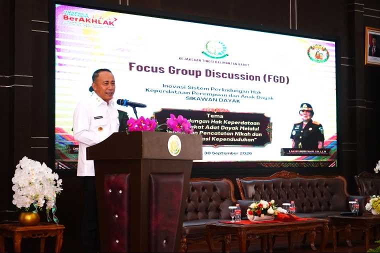Wagub Kalbar Dorong Administrasi Kependudukan Lindungi Hak Keperdataan Perempuan dan Anak Dayak