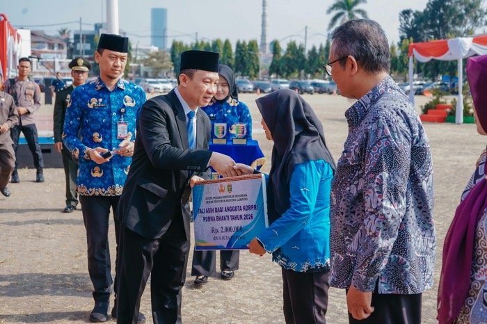 Sekdaprov Lampung Bacakan Amanat Gubernur di Upacara Hari Kesaktian Pancasila 2026, Ingatkan Ancaman Hoaks di Gawai