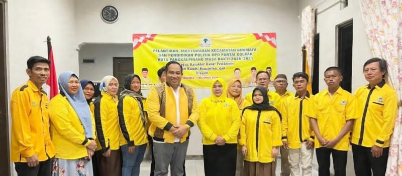 Sanita Pimpin Golkar Girimaya 2025–2031, Ady Irawan Minta Pengurus Aktif Merangkul Kader hingga Tingkat Kelurahan