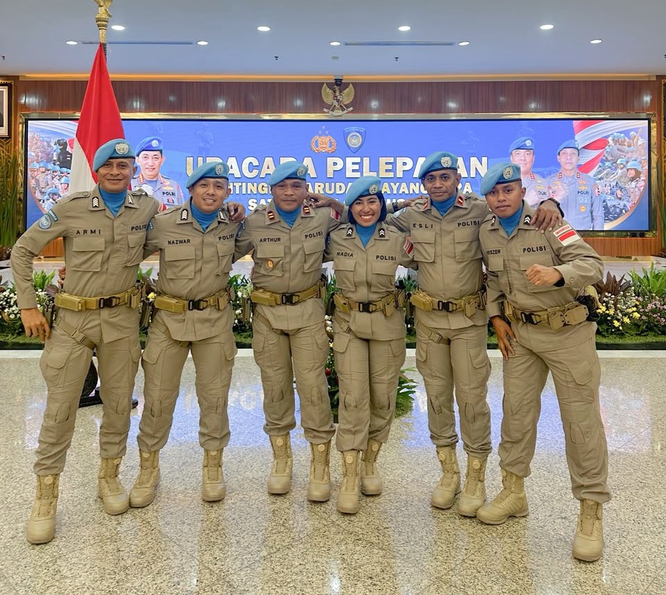 Enam Personel Polda Maluku Berangkat ke Afrika Tengah, Bertugas 12 Bulan di Bangui