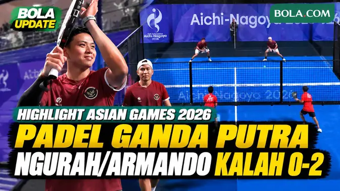 Valentinus Ngurah/Armando Soemarno Kalah 0-2 dari Jepang di 16 Besar Padel Asian Games 2026