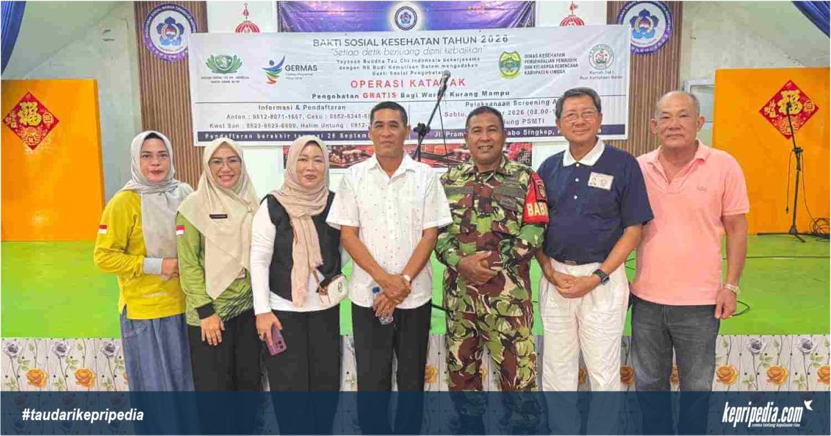 Yayasan Tzu Chi dan RS Budi Kemuliaan Gelar Operasi Katarak Gratis di Singkep, Warga Kurang Mampu Jadi Sasaran