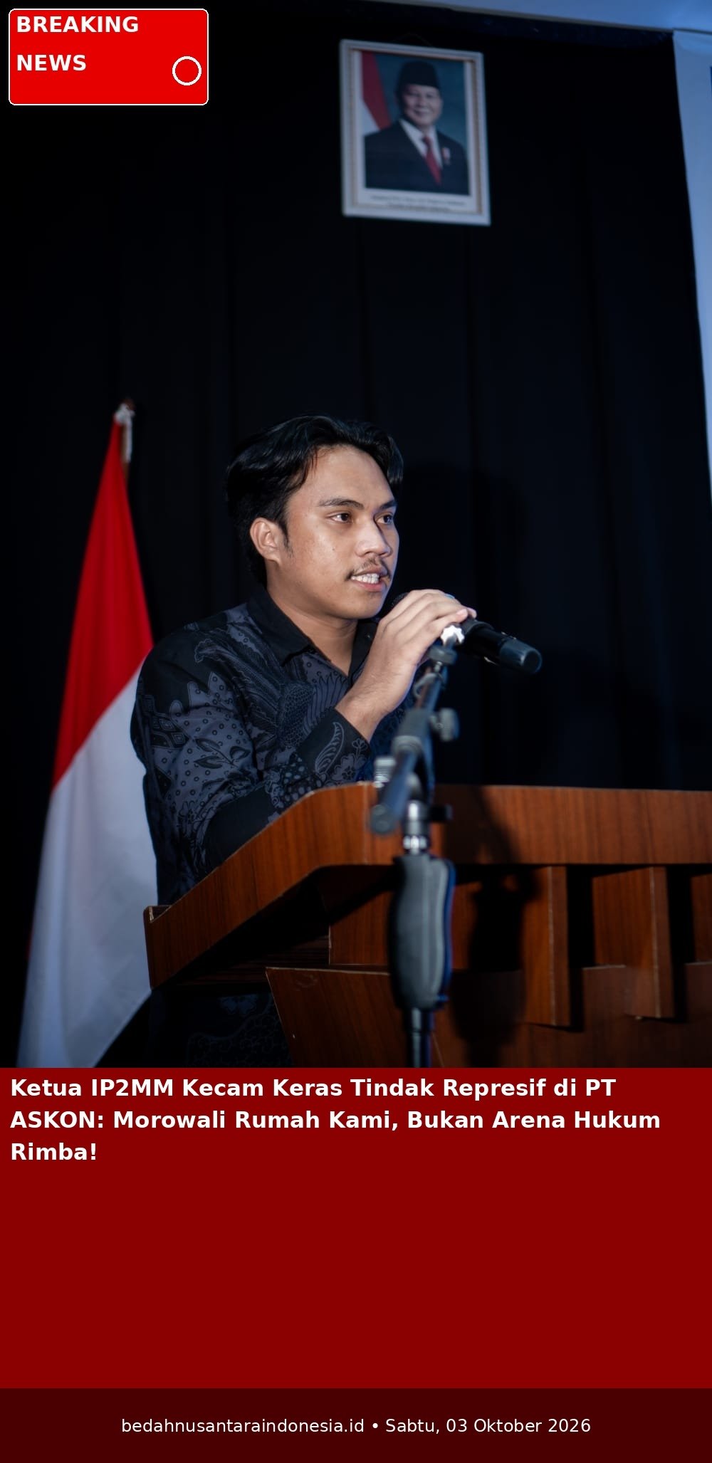 IP2MM Kecam Aksi Represif terhadap Warga Morowali di PT ASKON, Desak Cabut IUP dan Deportasi TKA