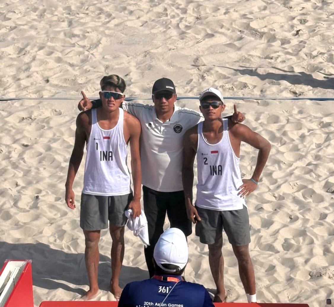Bintang Cedera, Indonesia Raih Perak Voli Pantai Asian Games 2026