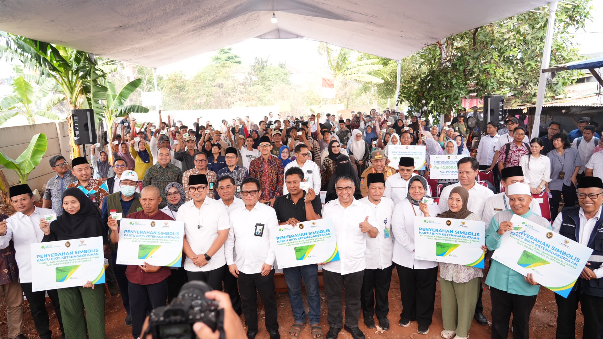 Kemenko PM, BPJS Ketenagakerjaan, dan BAZNAS Luncurkan Perlindungan 100.000 Pekerja Rentan di 10 Provinsi