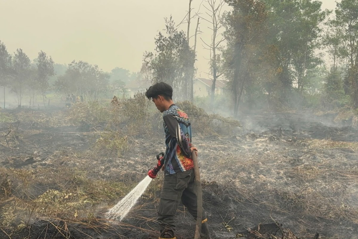 Karhutla Gambut di Jekan Raya Palangka Raya Dipadamkan, 0,19 Hektare Lahan Berhasil Didinginkan