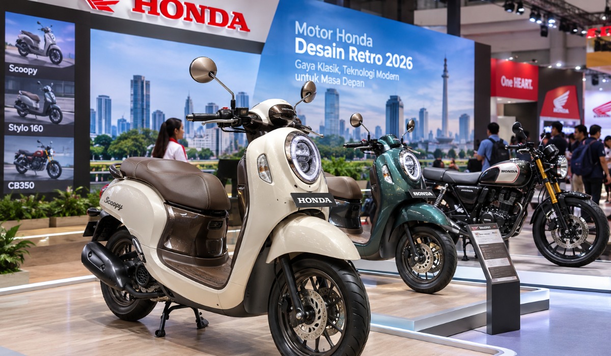 Motor Honda Desain Retro 2026: Scoopy dan Stylo 160 Incar Anak Muda