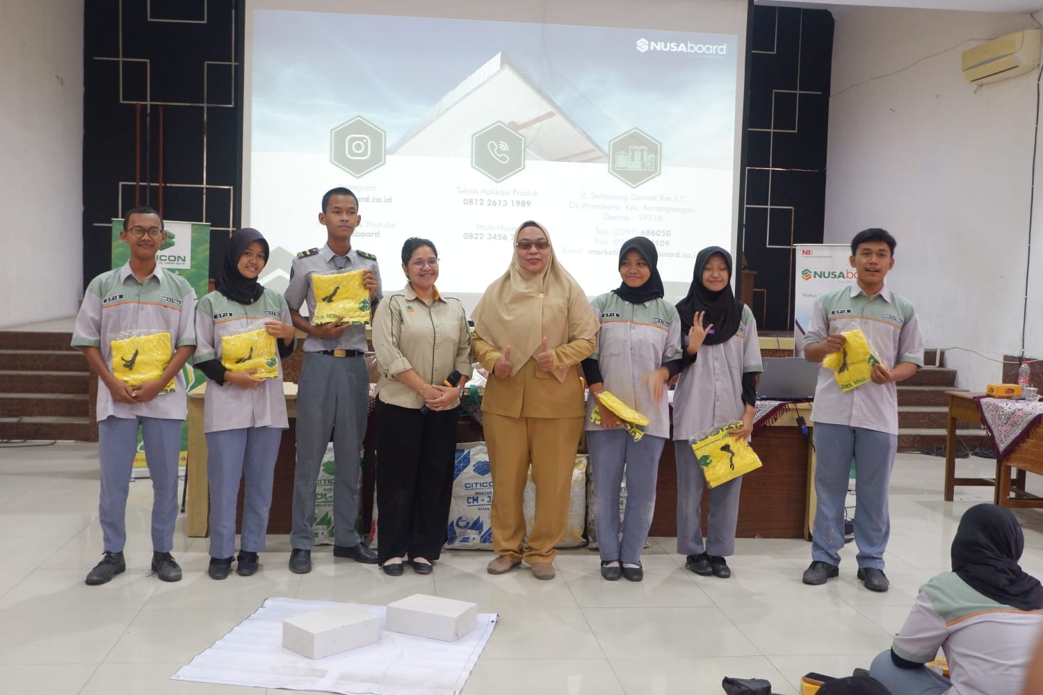 SMKN 3 Tegal Gandeng PT Nusa dan CITICON, Siswa DPIB Pelajari Papan Kalsium Silikat hingga Rencana Kunjungan Pabrik