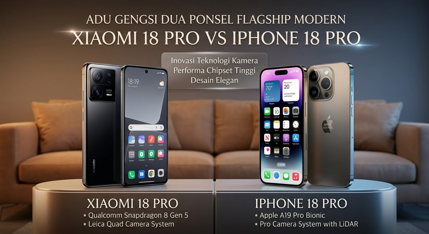Duel Xiaomi 18 Pro vs iPhone 18 Pro: Sensor 1 Inci Lawan AI Apple