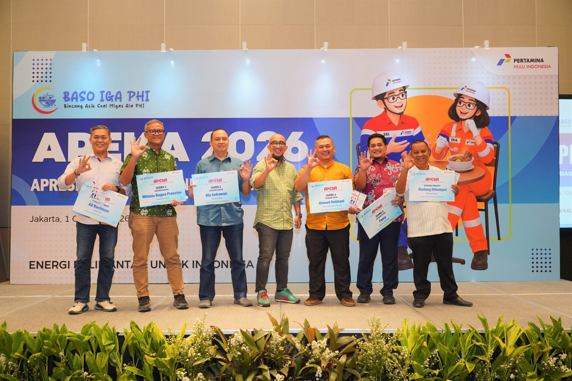 PHI Beri Penghargaan Wartawan Energi, Dunia Energi Juara 2 APEKA 2026