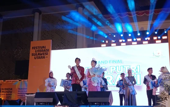 Julio Lawendatu dan Fidelis Greatania Terpilih Jadi Putra Putri Literasi Sulawesi Utara 2026