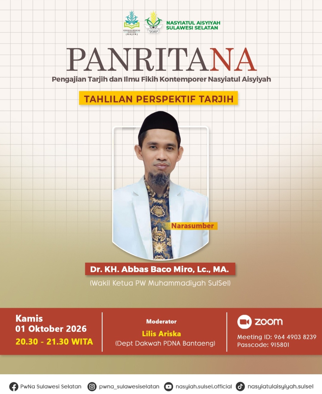Pengajian Nasyiah Sulsel Bedah Tahlilan Perspektif Tarjih, Ulama Muhammadiyah Beberkan Beda Zikir dan Ritual Kematian