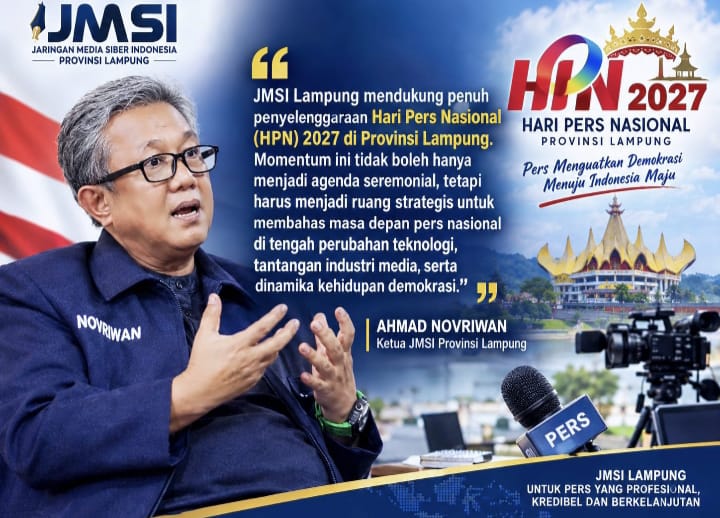JMSI Lampung Dukung Penuh HPN 2027 di Bumi Ruwa Jurai, Usul Pelaksanaan Digeser ke April