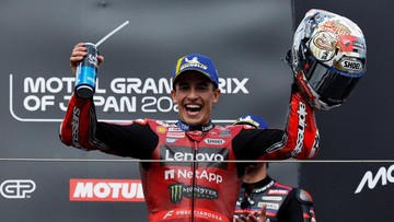 Marc Marquez Pepet Jorge Martin Jelang Garis Finis MotoGP 2026