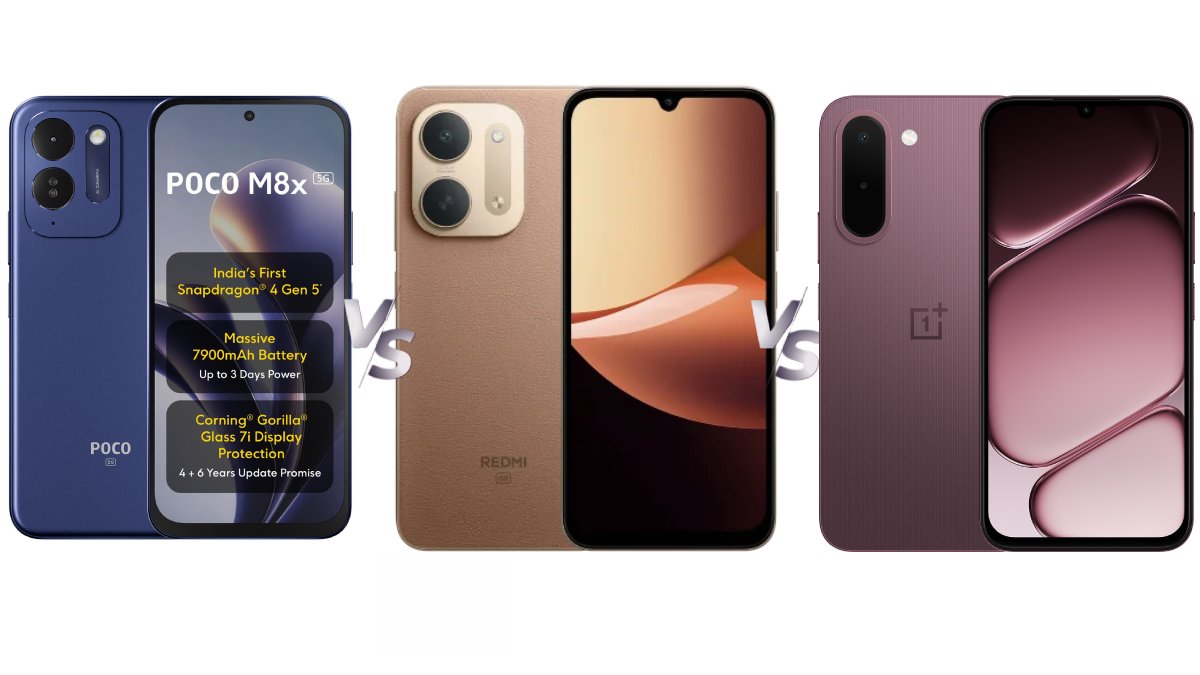 Redmi 17C vs Poco M8x vs OnePlus N6x: Harga dan Spesifikasi di India