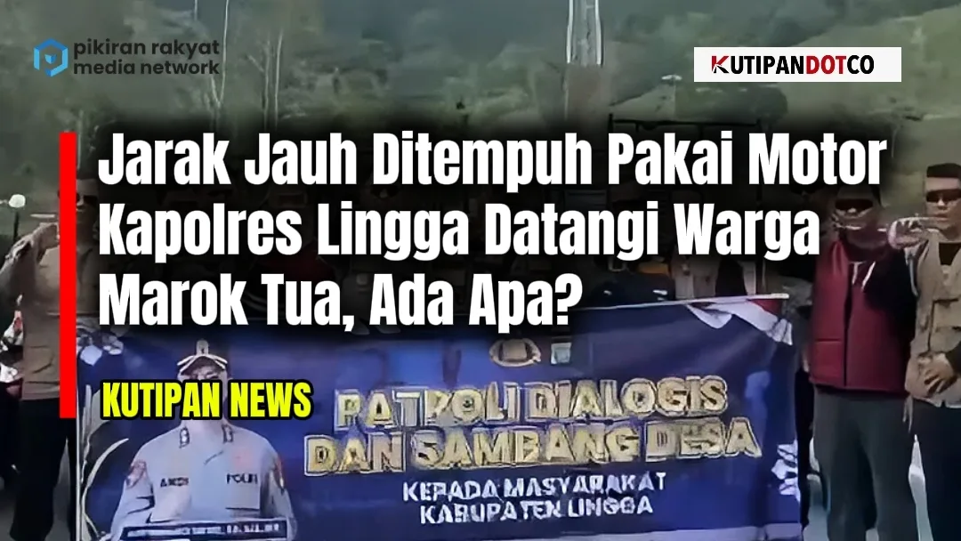 Kapolres Lingga Datangi Warga Marok Tua Pakai Motor, Ingatkan Bahaya Buka Lahan dengan Cara Dibakar